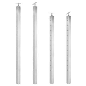 Welded Stainless Square Railing Posts - Key West