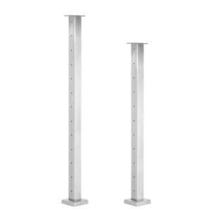Welded Stainless Square Railing Posts - St. Croix