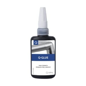 Q-glue — structural glass railing component