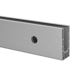 Base Shoe Easy Glass Smart - Fascia Mount — glass railing post or mount component
