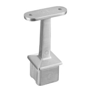 40x40 Straight Saddle Bracket - Flat — glass railing hardware component