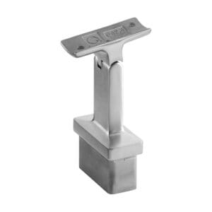 60x30 Adjustable Saddle Bracket - Round — glass railing hardware component