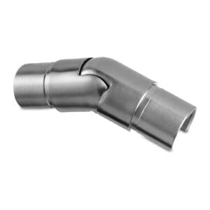 Round Connector - Adjustable Down — structural glass railing component