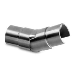 Round Connector - Adjustable Up — structural glass railing component