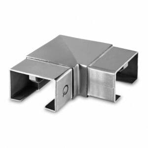 Rectangular Connector - 90 degrees — structural glass railing component