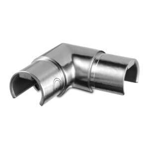 Round Connector - 90 degrees — structural glass railing component