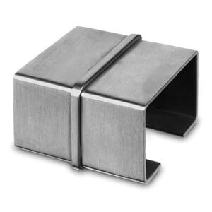 Rectangular Connector — structural glass railing component