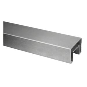 Rectangular Cap Rail — glass railing rail or fitting