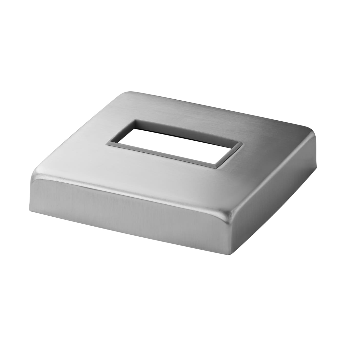 60x30 Square Line Post Base Cover — glass railing post or mount component