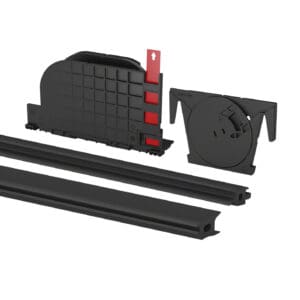 Base Shoe Easy Glass Smart Q-Disc rubber set, variable options for glass thickness