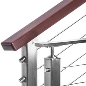 Stainless Square Top Rail Components