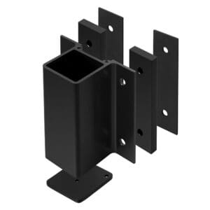 Inline Fascia Bracket — glass railing post or mount component