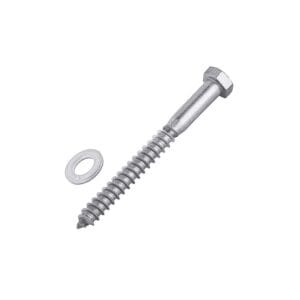 Lag Bolt Post Attachment Hardware — glass railing hardware component