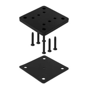 Post Base Plate — glass railing post or mount component