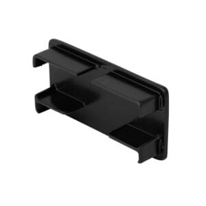 Top rail end plate for 810 Series glass railing top rail, finish options