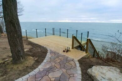 Black Frameless Glass Railing – Holland, MI