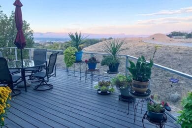 Silver Solid Glass Railing – Grand Junction, CO
