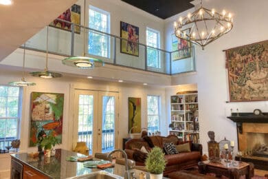 Silver Element Glass Railing – Savannah, GA