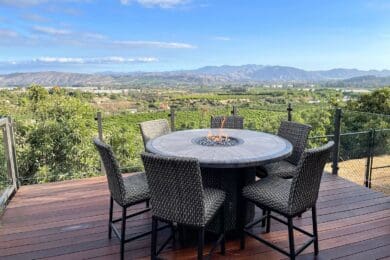 Bronze Vision Glass Railing – Somis, CA
