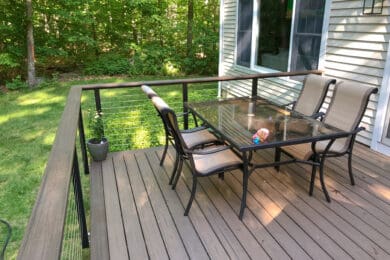 Black Aluminum Cable Railing – Old Lyme, CT