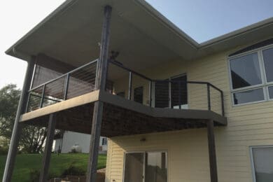 Metal Post Cable Railing – Springfield, NE