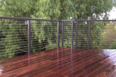 Bronze Aluminum Cable Railing – Santa Barbara, CA