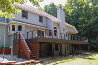 Wood Cable Railing – Traverse City, MI
