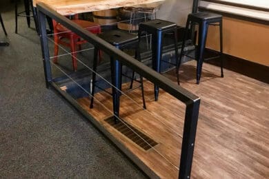 Metal Post Cable Railing – Platteville, WI