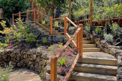 Wood Cable Railing – Sebastopol, CA